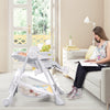 Baby High Chair Foldable Dining Chair Portable Adjustable Feeding Chair-Grey