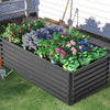 Garden Raised Bed Galvanised Steel Outdoor Planter Pot Vegetable Flower Herb Box