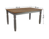 Corona Dining Table 5'0 Grey Wax Mexican Solid Pine by