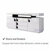 LED Sideboard High Gloss Buffet Cupboard Display Cabinet TV Stand Unit 160CM