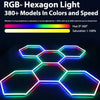 1-14 Hexagon Hex LED Lighting Car Detail Home Garage Workshop Retail Mancave
