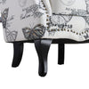 Butterfly Wing Back Upholstered Velvet Armchair Accent Chair Lounge Sofa Seat
