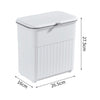 Kitchen Rubbish Bin Waste Recycling Baskets Handy Dustbin Lidded Bathroom Slim