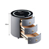 LED Bedside Tables Cabinets Wireless Charging Bedroom Furniture 3 Drawers