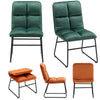 2x Velvet Dining Chairs Accent Home & Restaurant Living Room Folding Lounge Seat