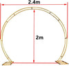 Oversize Large Round Wedding Arch Backdrop Stand Double Hoop Party Drapery Frame
