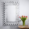 Starburst Rectangular Modern Wall Mirror Hallway Living Room Bedroom
