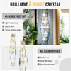 Modern Crystal Wall Lamp Sconce Light for Bedroom Living Room Kitchen Hallway