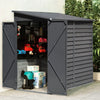 5 X 9 ft Outdoor Garden Storage Shed Metal Lean to Pent Shed for Tool Bike