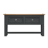 Corona Coffee Table Charcoal 2 Drawers Solid Pine Living Room®