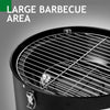 New 3-in-1 Charcoal BBQ Smoker Round Charcoal Barbecue Grill for Outdoor Camping