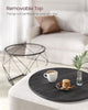 Round Coffee Tables, Set of 2 Side Tables, Modern Style, Removable Tabletop