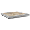 Bed Frame with Grey Sonoma 180x200 King Engineered Wood R5Q5