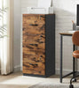 3-Drawer File Filing Cabinet Lockable Compact Size for A4 Letter