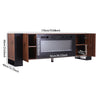Electric Fireplace With TV Stand Unit Entertainment Cabinet Heater Flame 12 LED