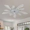Dimmable Ceiling Fan with LED Light Adjustable Wind Speed Remote Control Bedroom