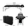 Portable 3 Fold Massage Table Beauty Bed Massage Therapy Couch Facial SPA Salon