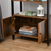 Multifunctional Bookshelf Storage Cabinet Bookcase w/ Display Shelves & Cupboard