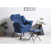 Fabric Lazy Chair with Footstool Relax Lounge Chair Accent Armchair Sofa Chair