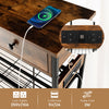 Entryway Table Living Room Narrow Console Table with Charging Station