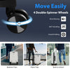Costway 20'' Carry On Luggage Lightweight PC hardshell suitcase w/Front Pocket