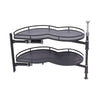 Pull out Blind Corner Basket Twin Shelves Holder Rack Soft Close Kitchen Cabinet