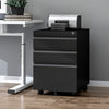 Lockable Office Home Filing Cabinet Cupboard on Castors Chest Drawers Storage