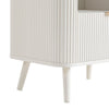 Dusk Hattie Warm White 1 Drawer Nightstand RRP £599