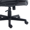 HOMCOM Faux Leather Home Office Chair Mid Back Desk Chair with Arms Dark Grey