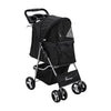 Pet Stroller Dog Cat Puppy Pram Pushchair Travel Cart With Clear Rain Cover