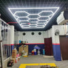 14 x Hexagon LED Lighting Car Detail Home Garage Workshop Retail Lighting Barber