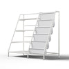 Bookshelf Bookcase with 9 Storage Compartme for Children's Reading Room White