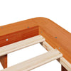 Bed Frame Wax Brown 120x200 Solid Wood Pine W1F5