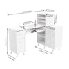 Professional Nail Beauty Station Manicure Desk w/ Dust Collector & Ample Storage