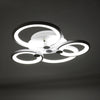 Square/Ring LED Ceiling Lamp Cool White Light Chandelier Fixture Bedroom Living