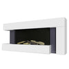 Electric Fireplace Wall-Mounted Fire Suite LED Log Flames with Down Light 50inch
