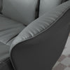 360° Swivel Recliner Chair with Footstool Recliner Armchair Reclining Chair Grey