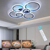 LED Crystal Ceiling Light 3-Color Stepless Dimming RGB Backlight Remote Control