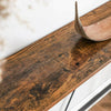 Slim Hallway Console Table Industrial Narrow Vintage Stand Sideboard Unit Metal