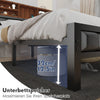 Double Bed Frame Industrial Metal Platform Bed w/ LED Headboard and Footboard UK