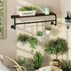 Industrial Pipe Clothes Rack W/ Top Shelf Coat Hanger Hanging Rod Closet Storage