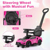 Foot to Floor Sliding Car Kids Sliding Walking Car w/ Storage-Pink