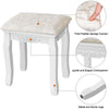 Dressing Table Stool Makeup Vanity Chair Soft Seat Bench Velvet Piano Bar Stools
