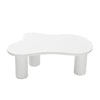 Cloud Coffee Table Modern White Coffee Table for Living Room Irregular Tea Table