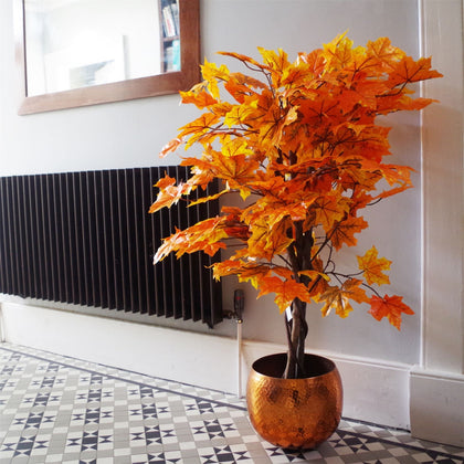 Maple Acer Artificial Tree Orange Yellow Autumn Colours Large 125cm