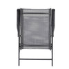 Garden Table Folding Mesh Chair Balcony Coffee Bistro Furniture w/ Umbrella Hole