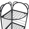 3/5Tier Corner Rack Shelf Unit Free Standing Organizer Storage Shelves Bookcases