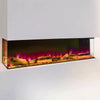 Electric 3 Sided Media Fire 40/50/60in Standing Insert LED Fireplace Panoramic