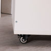 Modern Makeup Vanity Dressing Table with Stool Set Flip Top LED Mirror Storage