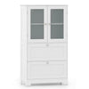 Floor Cabinet Freestanding Bathroom Storage Cabinet-White